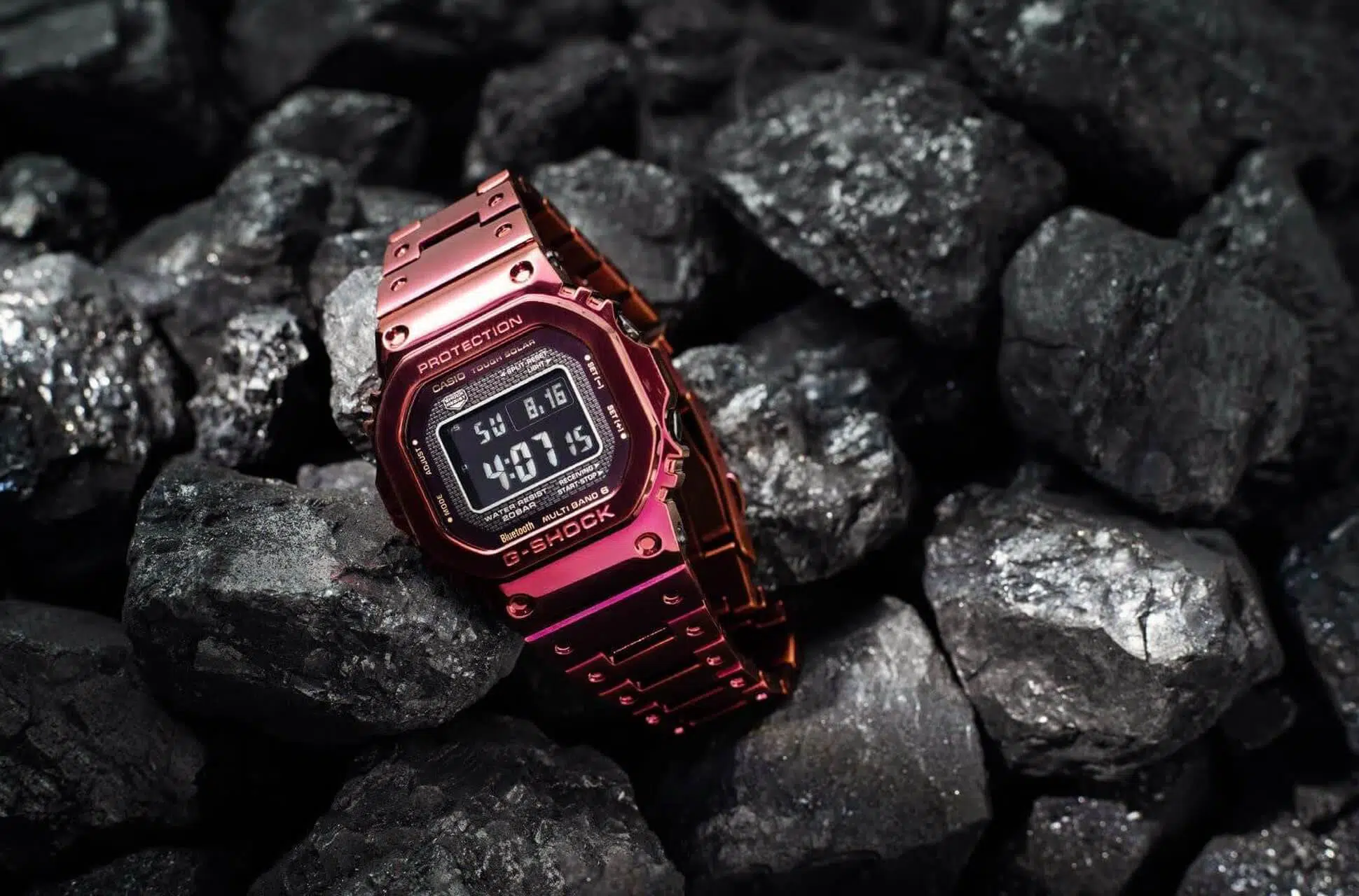 すいませんG-SHOCK GMW-B5000RD-4JF 腕時計 ボルドー 人気モデル - 時計