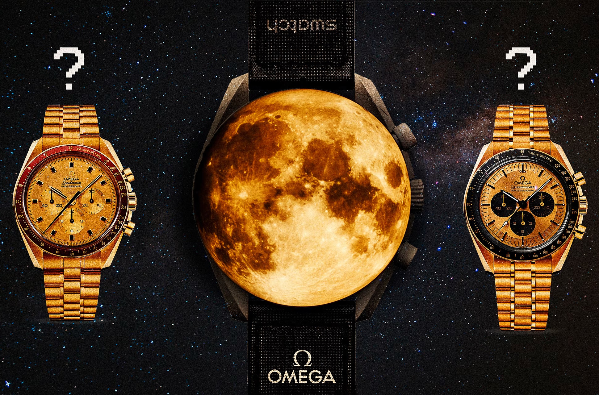 新作アイテム毎日更新 Swatch x omega Mission to MoonShine Gold ...