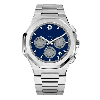 montre mtgamma chronographe bleu maison du temps