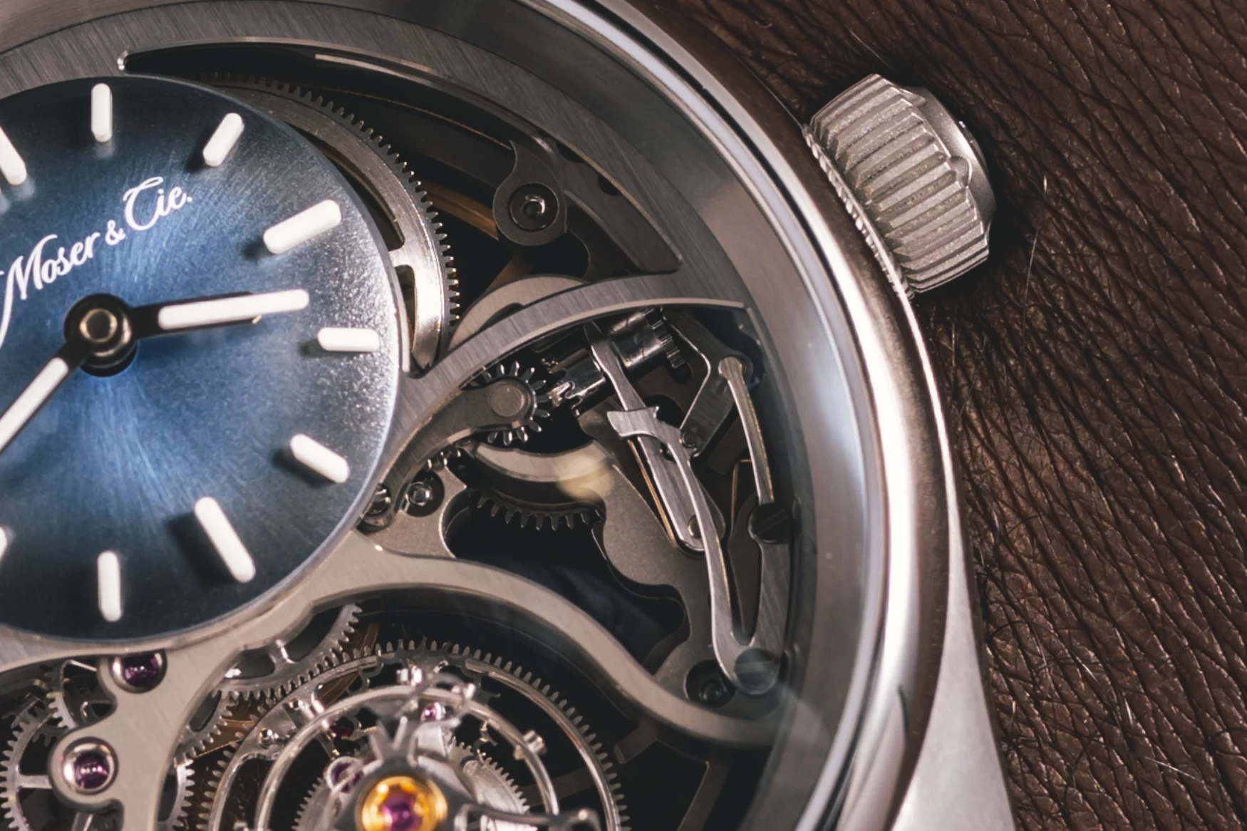 h moser cie cylindrical tourbillon wrist close up jpg webp