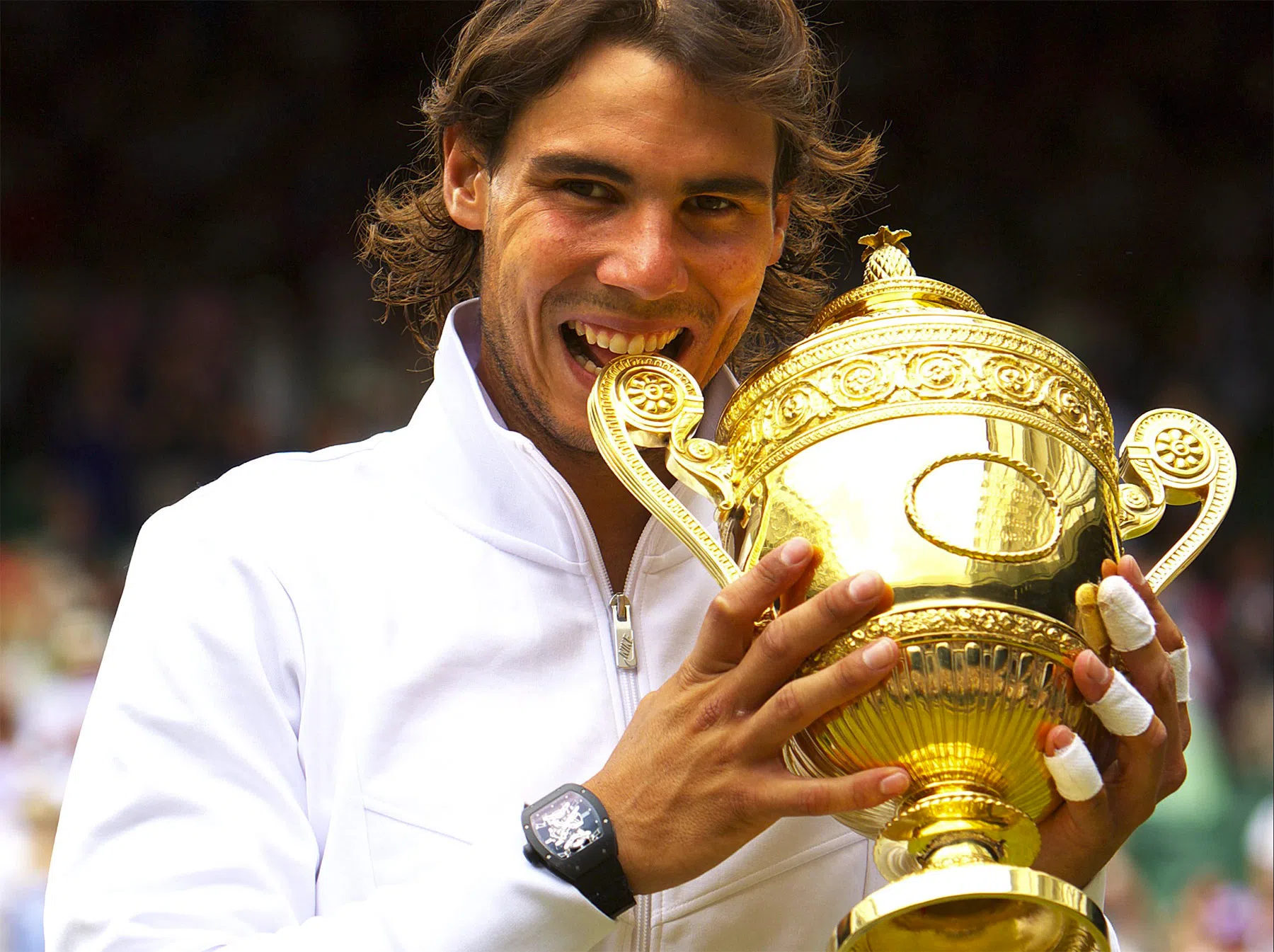 rafael nadal winner of roland garros with richard mille rm027 on the wrist jpg