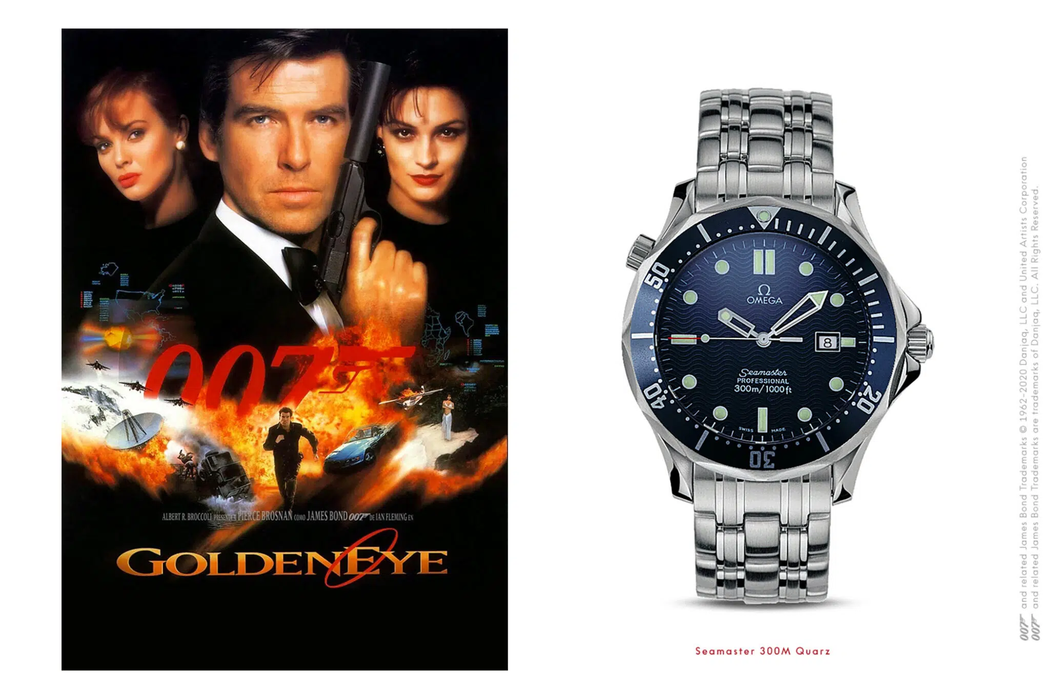 1995 golden eye james bond omega seamaster 25418000