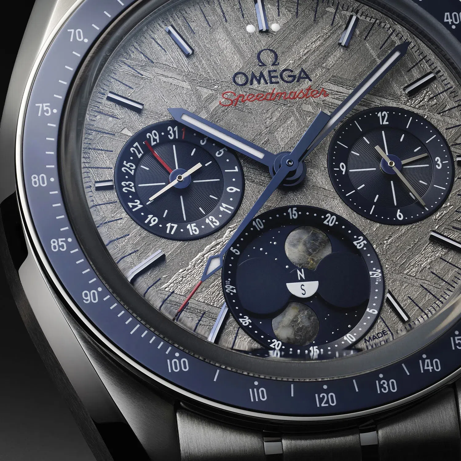 2025 omega speedmaster moonphase meteorite hand wound 43mm 6 jpg