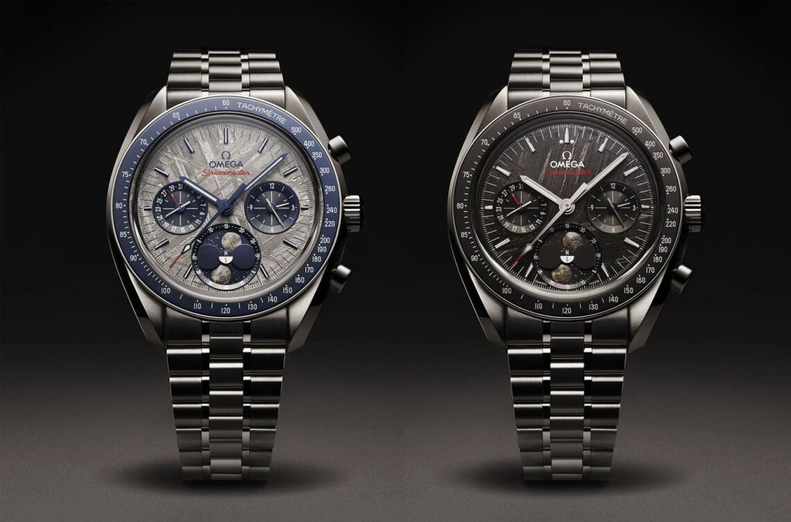 omega speedmaster phase de lune meteorite une min