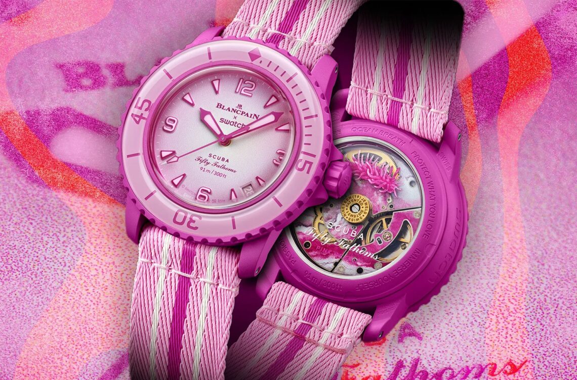 swatch blancpain pink ocean une min